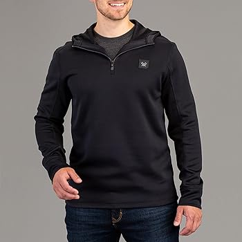Vortex Optics Frontier Limits 1/4 Zip Hoodies (Black, Small